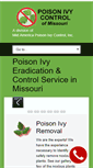 Mobile Screenshot of poisonivycontrolofmissouri.com