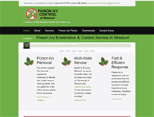 Tablet Screenshot of poisonivycontrolofmissouri.com